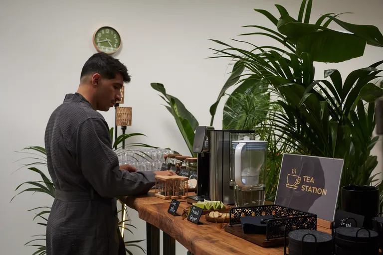 Tea Station für die Zeit zwischen den Runden — Zenctuary Berlin Friedrichshain
